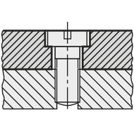 Stufenbohrer VHM 180° für M3 6x3,4mm Durchgang TiAlN