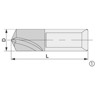 Pilotbohrer HSS 30 TIN-Kopfbeschichtung mit IK