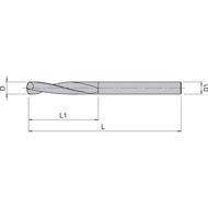 Hochleistungsbohrer VHM HFD 5xD 3mm Z3 HA mit IK