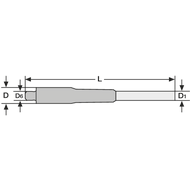 Flachsenker HSS DIN373 Durchgangslöcher, (M3) mittel 6x3,4mm