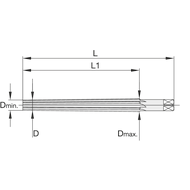 Handkegelreibahle HSS DIN9A 1,5mm