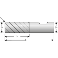 Schruppfräser VHM 40° 6mm Z=3 HB