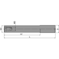 Wechselkopfhalter lang, Stahl, Gr. 20