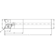 Schaftfräser 25x200x20mm für 2 x VPGT 160412-ALM