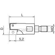 Einschraubfräser 10mm/M 6 für 2 x AP..0602