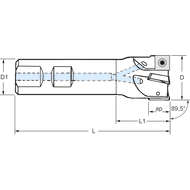 Schaftfräser 89,5° 25x100mm, Schaft-25mm, für 2 x SPMT 09T3