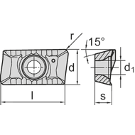 Wendeschneidplatte ADHX 090308-FR-ALC HW4410