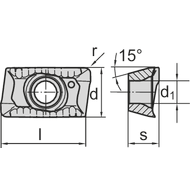 Wendeschneidplatte ADHX 120408-FR-ALC HW4410