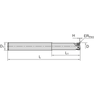 Hochvorschub Schaftfräser 32mm für 3 x XCN..09