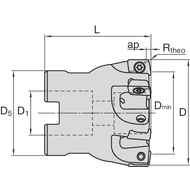 Hochvorschub Aufsteckfräser 35mm Z5