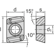 Wendeschneidplatte XDMT 0903-ER HC4640