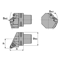 Polygon Wendeplattenhalter PSC40 MWLN-L 27050 8 für WN…08