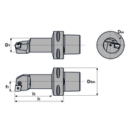 Polygon Bohrstange PSC40 PCLN-R 17090 12 für CN..12