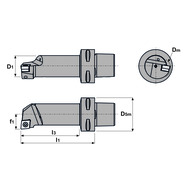 Polygon Bohrstange PSC40 SCLC-R 11070 9 für CC…09