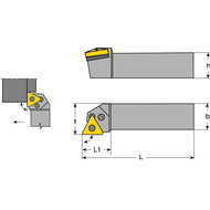 Klemmhalter PTGN-R 1616 H16, 90°, für TNM.1604..