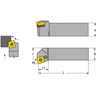 Klemmhalter PSKN-R 2020 K12, 75°, für SNM.1204..