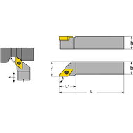 Klemmhalter SDAC-L 0808 X07-A, 90°, für DC..0702..