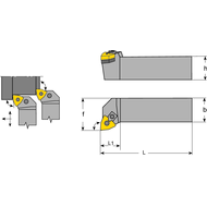 Klemmhalter MWLN-R 2020 K08, 95°, für WNM.0804..