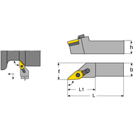 Klemmhalter MVJN-R 2020 K16, 93°, für VNM.1604..