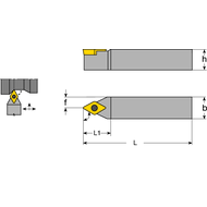 Klemmhalter SDNC-N 1010 E07, 62,5°, für DC..0702..