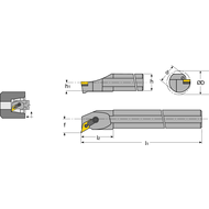 Bohrstange S25T MVUN-L 16, 93°, für VNM.1604..