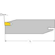 Stechschwert AH101 19 1 (Abstechen und Tief-Einstechen) W=1,6mm, ømax. 32mm