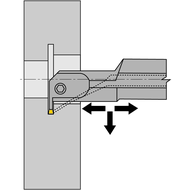 Bohrstange AH-L 619 25C 2 (Innendrehen und Einstechen) W=2,2mm, mit IK