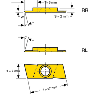 Einstechplatte SAL11P100RR-P07 PH7920