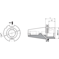 MHD-Grundaufnahme DIN69871ADB SK40 MHD'50.48