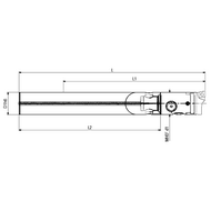 MHD-Bohrstange VHM für Tieflochbearbeitung BMD 16/16.110 MHD'16 ø16x110mm