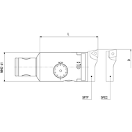 MHD-Feinstbohrkopf TRM16/16 MHD'16 ø18-23mm (Plattenhalter SF.. 16)