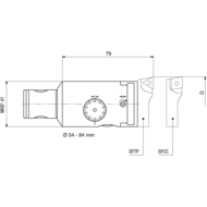 MHD-Feinstbohrkopf TRM50/50 MHD'50 ø6-84mm