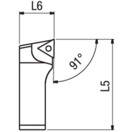 MHD-Plattenhalter SFTP 25 ø28-38mm (für Platte TPGX 0902..)