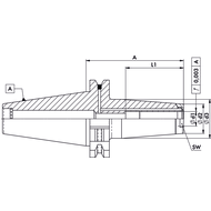 Schrumpffutter DIN69871ADB SK40, 3mm A=80mm Goldring JetSleeve 2®