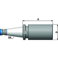 Bohrstangenrohling DIN2080 SK40, D=63mm A=250mm