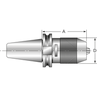 NC-Kurzbohrfutter ASL DIN69871A SK40, 1-13mm