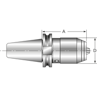 NC-Kurzbohrfutter MAS403AD BT40, 1-16mm mit Schneckengetriebe, mit IKZ