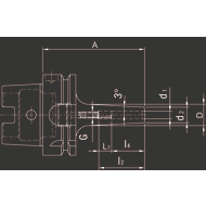 Schrumpffutter HSK63 DIN 69893-A 3mm schlanke Ausführung, 3°