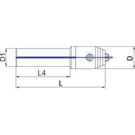 Micro-Universal-Spannfutter Schaft-16mm A=100mm Spannbereich 0,2-6,4mm