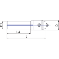 Micro-Universal-Spannfutter Schaft-16mm A= 80mm Spannbereich 0,2-3,4mm