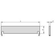 Auflageleisten 12 x 125mm