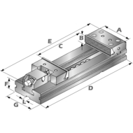 Präzisions-Schraubstock BB-125mm (150mm Öffnung)