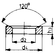 Kegelpfanne DIN6319D M6