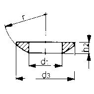 Kugelscheibe DIN6319C M6