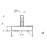 Flachtopf-Magnet mit Außengewindezapfen, 16mm M3