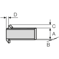 Tiefenmessschieber 200mm (0,05mm) mit versetzten Messflächen