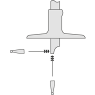 Universal-Tiefenmesschieber digital 300mm (0,01mm) mit drei Brücken