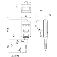 Messuhr digital 5mm (0,01mm) ID-B (Ablesung von oben)