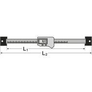 Einbaumessschieber digital 100mm (0,01mm) horizontal IP66