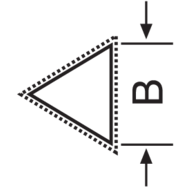 Werkstatt-Feile DIN7261C 200mm Hieb 1 dreikant